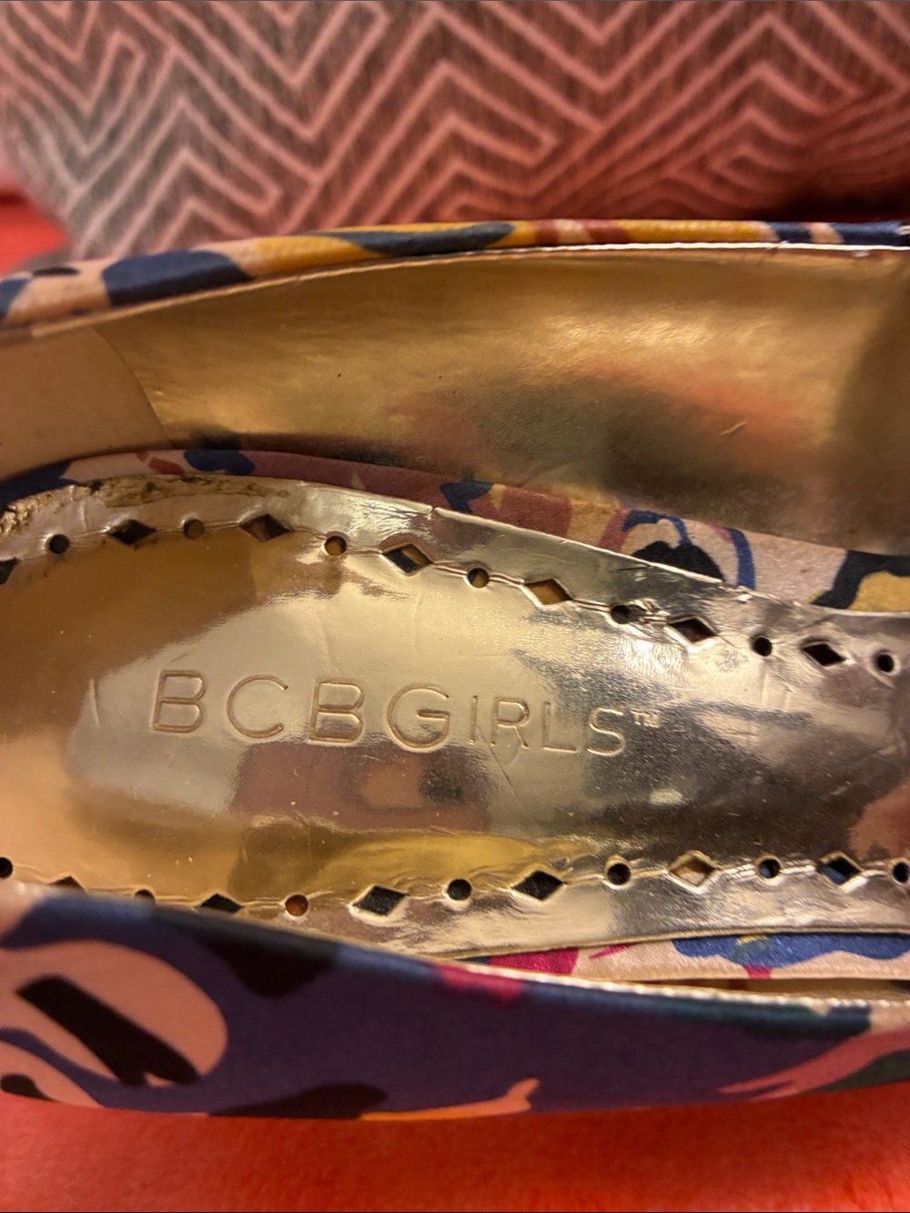 Last Chance BCBGirls Multicolor Floral Peep-Toe Heels - Picture 2 of 15